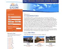 Tablet Screenshot of accommodation-galore.co.za
